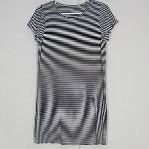 EUC Vineyard Vines Edgartown Navy Blue White Stripes Short Sleeve Dress Sz XS